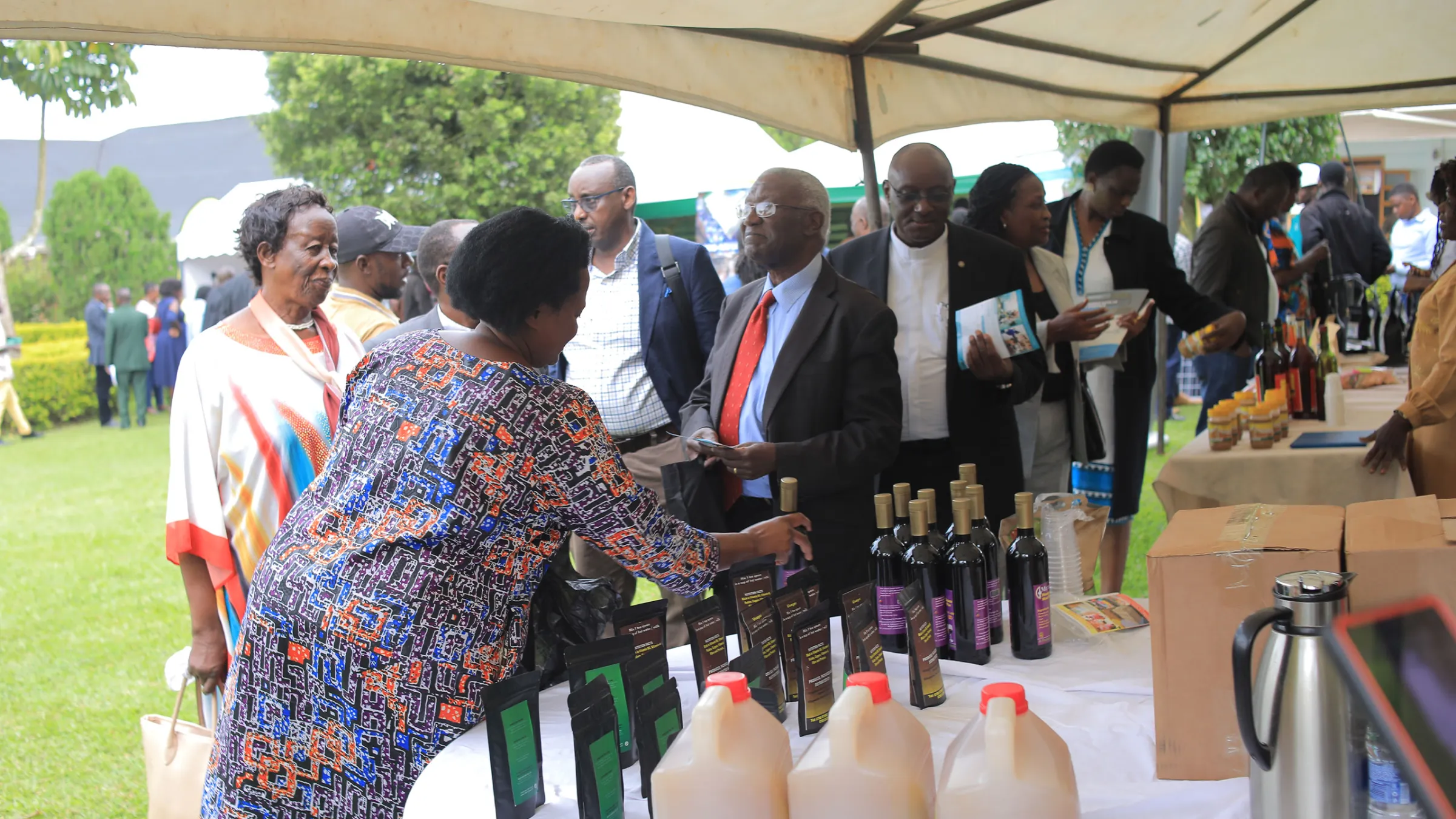 Business leaders convening at a professional forum in Fort Portal